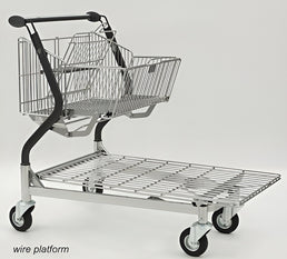 Vario 110S Transport Trolley – Foldable Basket Trolley with Wire Platform