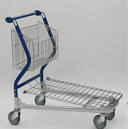 Vario 90 Transport Trolley – Fixed Basket Trolley with Wire Platform