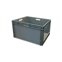 Boîte empilable en plastique Euro – 800x600x445mm – 185 Litres – Ouverture de prise