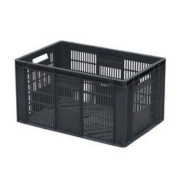 Boîte empilable en plastique Euro – 600x400x320mm – 60L – Perforée