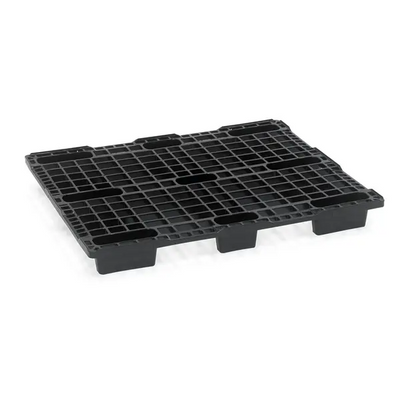 Palette 1200x1000x125mm - Plastique PE-PP, Empilable, Bord Relevé