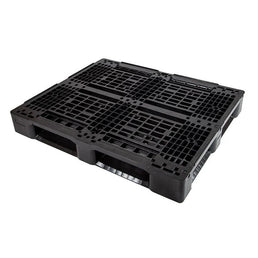Plastic Pallet – 1200x1000x150mm – Open Deck with Raised Edge, Recycled HDPE