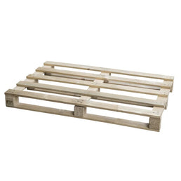 Palette en bois léger à usage unique usagée – 5 planches – 1200x800mm