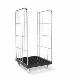 Conteneur à roulettes à 2 faces avec portes d'insertion – 815x724x1530mm Flatpack, capacité de 500kg