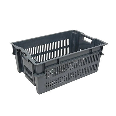 Plateau empilable et emboîtable – 600x400x230mm – 33 Litres – Plateau en plastique perforé