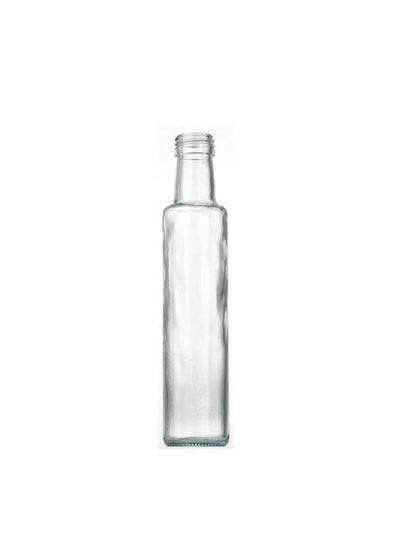 Bouteille d'huile en verre clair Dorica 500ml (goulot à vis)