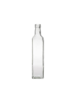 Bouteille d'huile d'olive Marasca en verre flint blanc de 500 ml (goulot à vis)