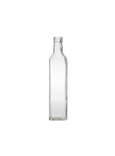 Bouteille d'huile d'olive Marasca en verre flint blanc de 500 ml (goulot à vis)