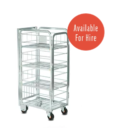 4 Tier Milk Trolley from Alex Baird Handling's Hire Service