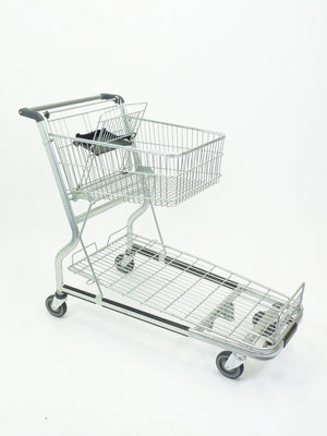 MUC400 Flatbed Trolley with Fixed Basket, 48L Capacity