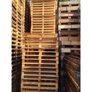 One-Way Wooden Pallet 1200 × 1000 × 120 mm – Used – 400 kg Load