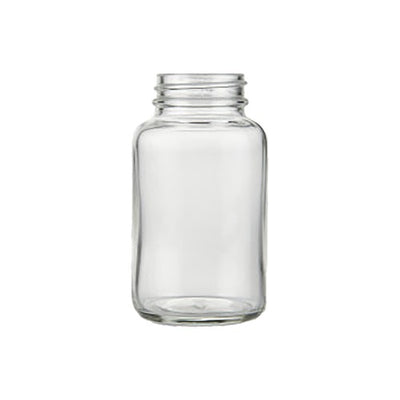 150ml Clear Powder Jar – White Flint Glass Jar for Cosmetics & Beauty Products