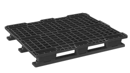 Plastic ISO Pallet 1200 x 1000 x 155mm with 3 Runners – Open Deck | 900kg Dynamic Load