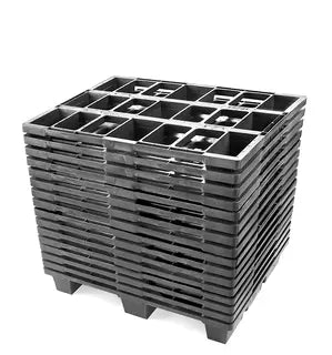 Nestable Plastic Pallet 800 x 600 x 120mm – Open Deck | 500kg Dynamic Load