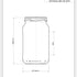 Bocal en verre flint de 380 ml pour conserver les aliments - Ardagh