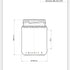 Pot de miel en verre flint de 368 ml - Ardagh