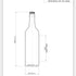 Bouteille de vin en verre flint Bordelesa Oneway de 750 ml - Ardagh