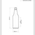 Bouteille de bière en verre Oneway de 500 ml - Ardagh