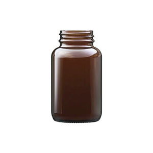 4oz Amber Powder Glass Jar (120ml) – UV Protective Cosmetic & Storage Jar