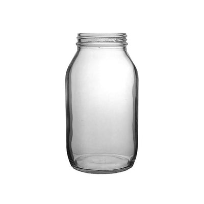 500ml Clear Powder Jar – White Flint Glass Jar for Cosmetics & Pharmaceuticals
