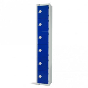 6 Door Contract Steel Locker with Cam - Key Lock, 300 x 300mm