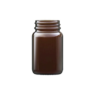 60ml Amber Powder Glass Jar – UV Protective Cosmetic & Storage Jar
