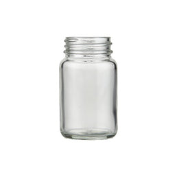 60ml Clear Powder Jar – White Flint Glass Jar for Cosmetics & Beauty Products