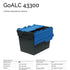 400 x 300 x 300mm Attached Lid Plastic Box (28L) – Heavy Duty PP Storage Container