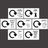 90 Litre Recycling Bin Set of 3 - Waste Sorting Station