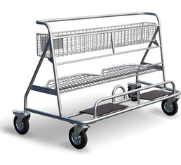 Carry WP4 Plate Trolley – With Basket and Shelf for Sheet Material Handling