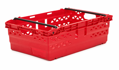 Caisse à bras de balle de supermarché de 35 litres