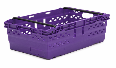Caisse à bras de balle de supermarché de 35 litres