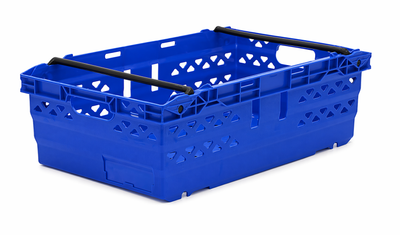 Caisse à bras de balle de supermarché de 35 litres