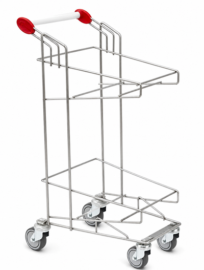 Vario XL Chariot de Courses à Double Panier – Chariot de Vente à Haute Capacité