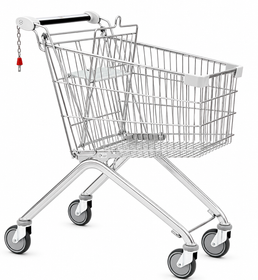 Avant 90W Chariot de Courses – Capacité de 90 Litres avec Siège pour Enfant
