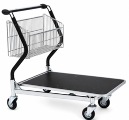 Vario 110 Chariot de transport – Chariot à panier fixe avec plateforme en contreplaqué