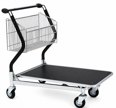 Vario 110 Chariot de transport – Chariot à panier fixe avec plateforme en contreplaqué