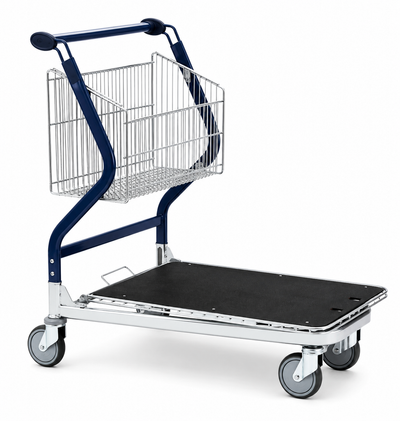 Vario 90S Chariot de transport – Chariot pliable avec plateforme en contreplaqué