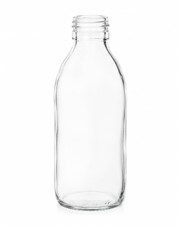 Bouteille en verre clair Alpha de 60 ml