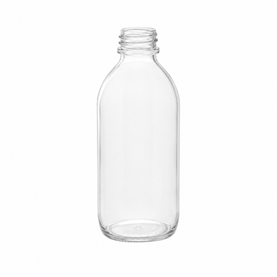 Bouteille en verre clair Alpha de 100 ml