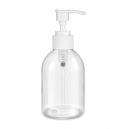 250ml Dôme en plastique Toilette + Pompe économique blanche