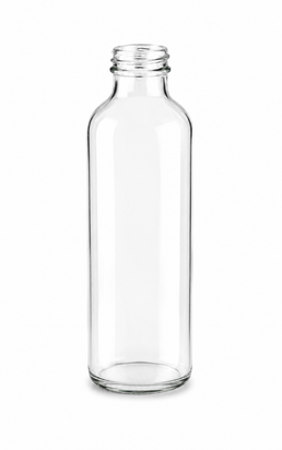 Bouteille d'huile en verre traditionnelle de 235 ml (8 oz) (goulot à vis)