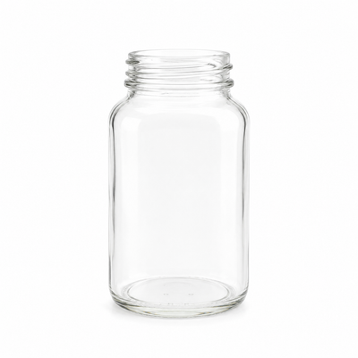 120ml (4oz) Bouteille en verre flint blanc pour poudre