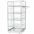 Conteneur Haut 700x700 H1650 avec 4 Étagères – Chariot Roulant Grand pour un Maximum de Stockage