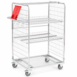 Conteneur robuste 855x655 H1400 – Chariot roulant industriel pour un stockage sécurisé
