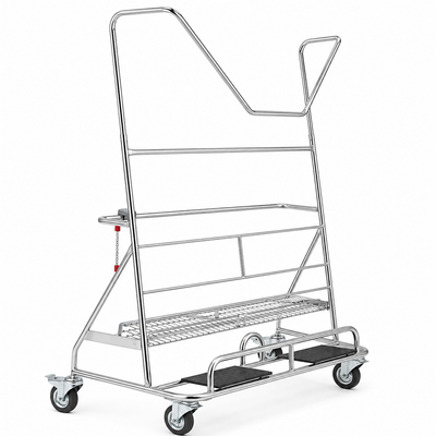 Chariot à plateaux Carry WP4BW avec étagère et panier - Durable et pratique