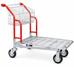 Vario 120 Chariot de transport – Chariot à panier fixe avec plateforme en fil métallique