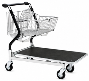 Vario 110S Chariot de transport – Chariot pliable avec plateforme en contreplaqué
