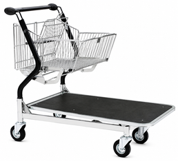 Vario 110S Chariot de transport – Chariot pliable avec plateforme en contreplaqué