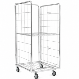 Conteneur pliant WMS 1800x810x750 – Chariot roulant pliable pour un stockage gain de place